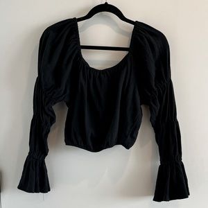 Free People Gauze Crop Top